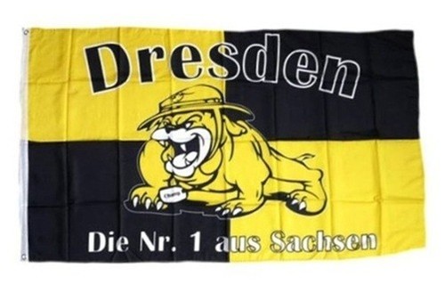 Dresden flagge fahne bulldog - flagge,