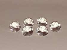 6 x Glas Kristall Diamant