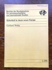 Wettig, Gerhard: Sicherheit in