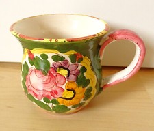 60er/70er Jahre Keramik Italien Tasse Becher TOP-Zustand Blumen Mehrfarbig