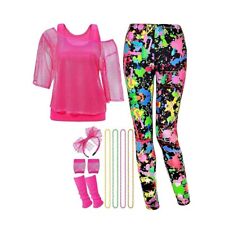 80er 90er Jahre Outfits Set Damen, Kostüm 80Er Jahre Damen Für Fasching Kleidung