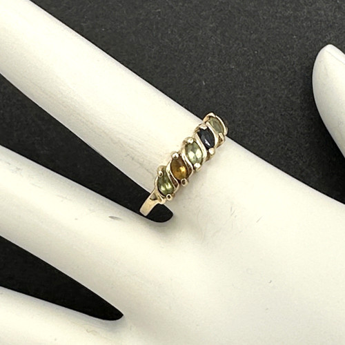 10k multi edelstein ring - edelstein,