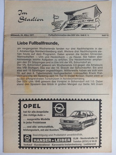 Fussball programm amateurliga - fussball,