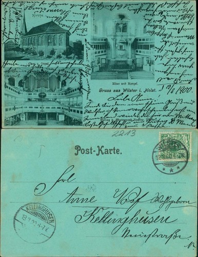 Ansichtskarte wilster bild - ansichtskarte,