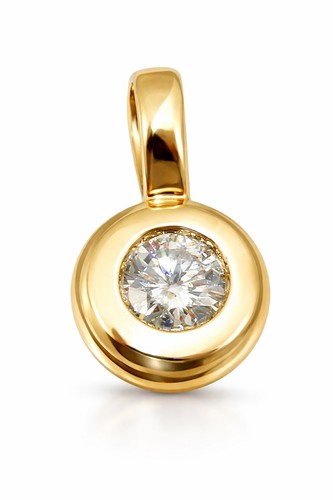 Anhänger solitär brillant - anhänger,