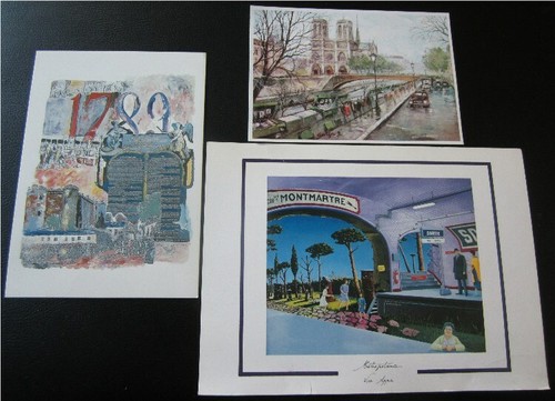 Postkarten set paris teilig - set, 2-teilig
