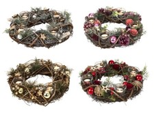 ADVENTSKRANZ Ø 34 cm + GLAS