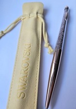Swarovski Kugelschreiber Tintenroller Neu Gold Glänzend