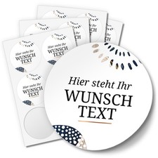 24 Aufkleber Kommunion Konfirmation Taufe personalisiert Sticker Geometrisch