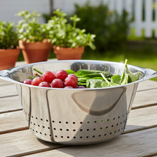 Edelstahl Nudelsieb 24 cm –