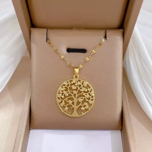 Lebensbaum halskette gold - lebensbaum,