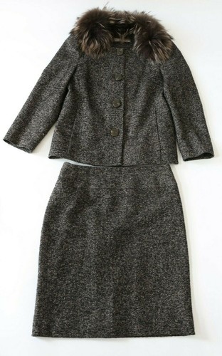 Hallhuber tweed kostüm 34 - tweed,