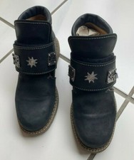 Trachtenschuhe Kinder schwarz Gr. 35 Klettverschluss