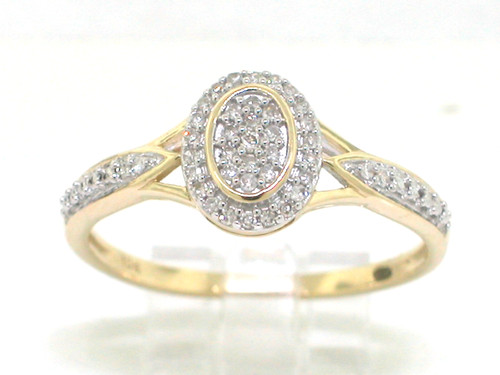 Diamant ring 417 gelbgold - diamant,