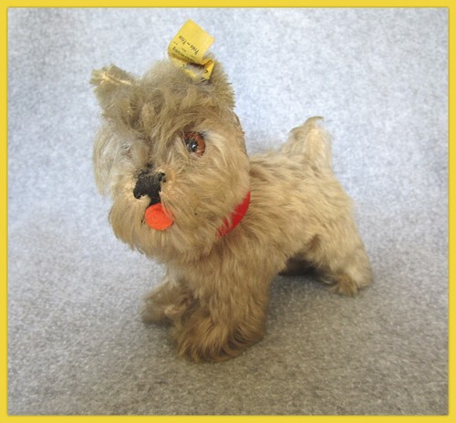Steiff alter hund - -, schnauzer