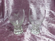 Norddeutscher Lloyd Likörgläser 2 Stück mit massivem Sockel