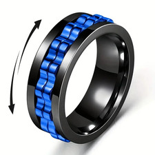 Edelstahl Fidget Ring für