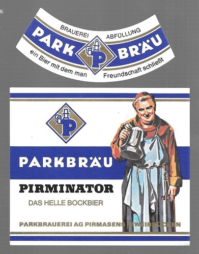 Bieretikett parkbrauerei - bieretikett, ag