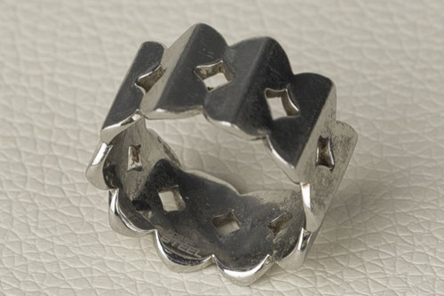 Fossil steel ring silberfarben - steel,