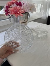 Luxhem de Veropa Snackschale Schale Servierschale 3 Fächer Kristall NEU