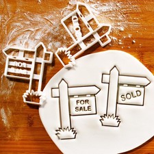 2er Set Immobilien Schild