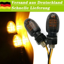 Paar LED Motorrad Schwarz Mini