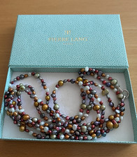 Pierre Lang Perlenkette 180 cm echte Süßwasserperlen