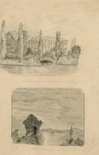 Landschaft mit Schloss und