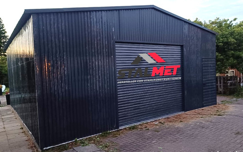 Blechgarage 6x8x3m fertighalle - blechgarage,
