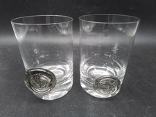 2 Rosenthal Gläser,Siegelgläser,Wasserglas,Trinkglas,mit Medaillon,Fisch/Anker