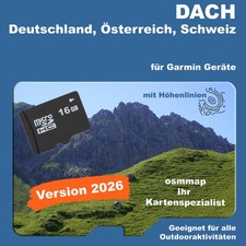 DACH Karte Topo,  Höhenlinien