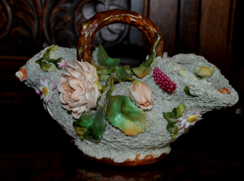 Antiker blumenkorb korb blumen - antiker,