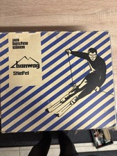 alte Skischuhe Stiefel Leder