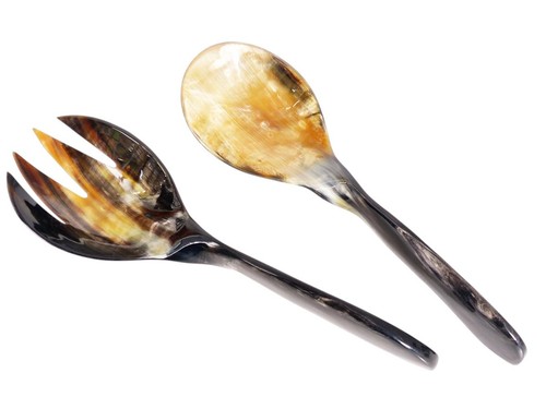 Horn salatbesteck africa cm - salatbesteck, 26