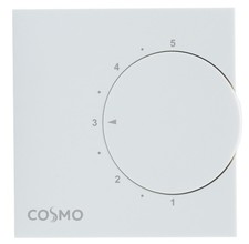 COSMO elektronischer Raumthermostat 24V Triac-Relais Aufputz RAL9010 | CRT24T