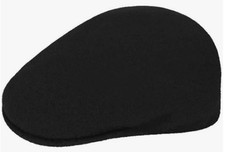 KANGOL ® ORIGINAL 504 CAP FLATCAP SCHIEBERMÜTZE MÜTZE KAPPE WOLLE SCHWARZ GOLD