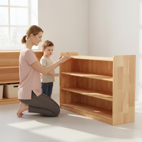 Kindergartenregal aus holz - kindergartenregal,