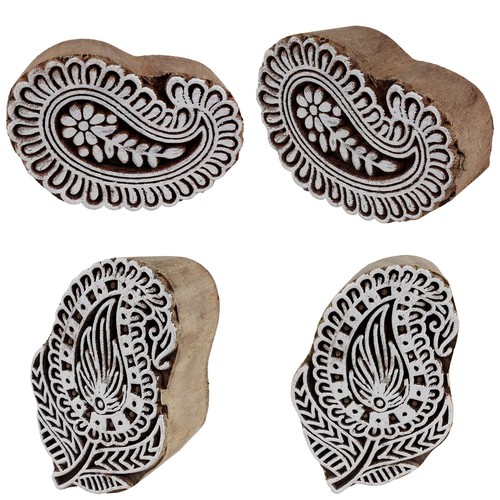 Stempel aus holz - holz, paisley
