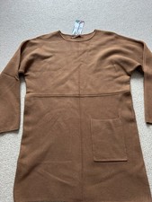 Strickkleid Braun Cognac Kleid