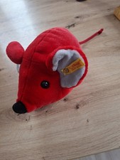 Steiff rote maus plüsch mit - maus,
