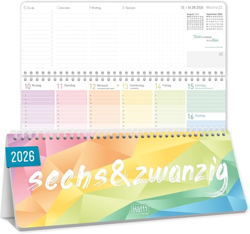 Häfft wochen tischkalender - häfft®, wochen-tischkalender