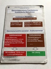 Erlass Erzieherische Maßnahmen, Bundeswehr, Taschenkarte, deutlich gebraucht