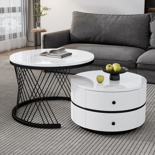 Couchtisch 2er set rund - 2er,