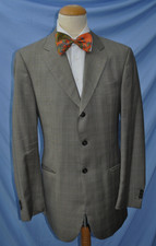 GLENCHECK SAKKO SCABAL -Tuch Super120´s Edelglanz- Gr.102 /52groß Hellgrautöne