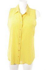 EQUIPMENT ärmellose Bluse Damen Bluse Gr. DE 36 gelb-goldorange Casual-Look