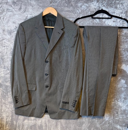 Prada herren grau wollanzug - grau,