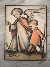 Original M.J. Hummel Wandbild „Schutzengel“ – ars edition Made In West-Germany