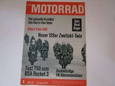 Motorrad 1/1970, BSA Rocket-3 mit 750 ccm, Motobecane 125 ccm, Kreidler Van Veen