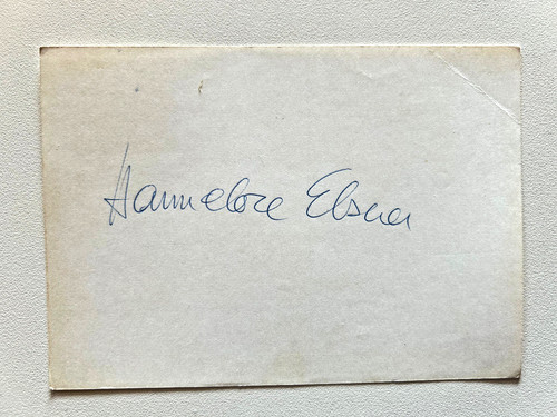 Autogramm von hannelore - von, elsner