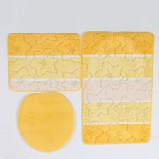 Badgarnitur 3-Teilig Badematte